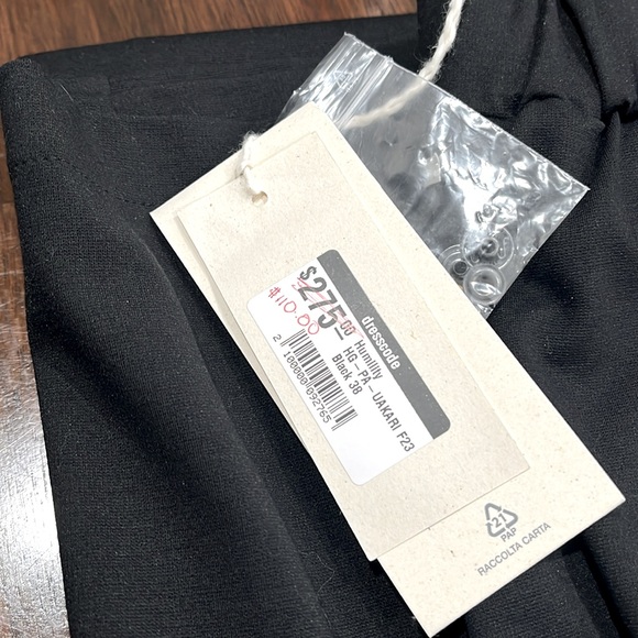 NWT HUMILITY Uakari Pant - Wide Leg - Black - Size EU 38 (US 8) - Picture 11 of 12